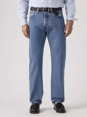 Lewis Relaxed Straight Men’s Jeans in New Blue Denim